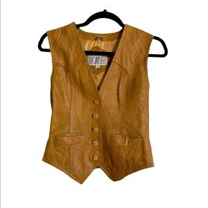 Vintage Women’s Bertini Leather Vest Size 7/8
